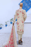 3 Piece Unstitched - Premium Embroidered Lawn Suit - PEC-816