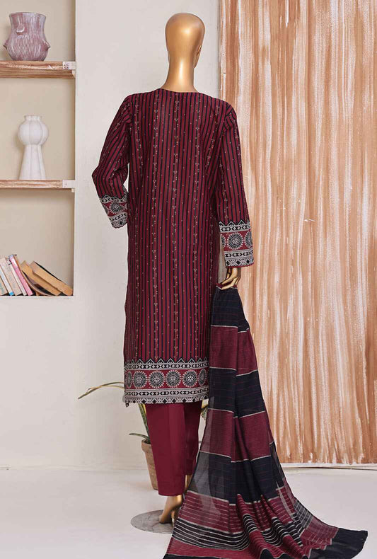 Turkish Jacquard by HZ Textiles Embroidered Jacquard Suit Unstitched 3 Piece TJE-1209- Summer Collection